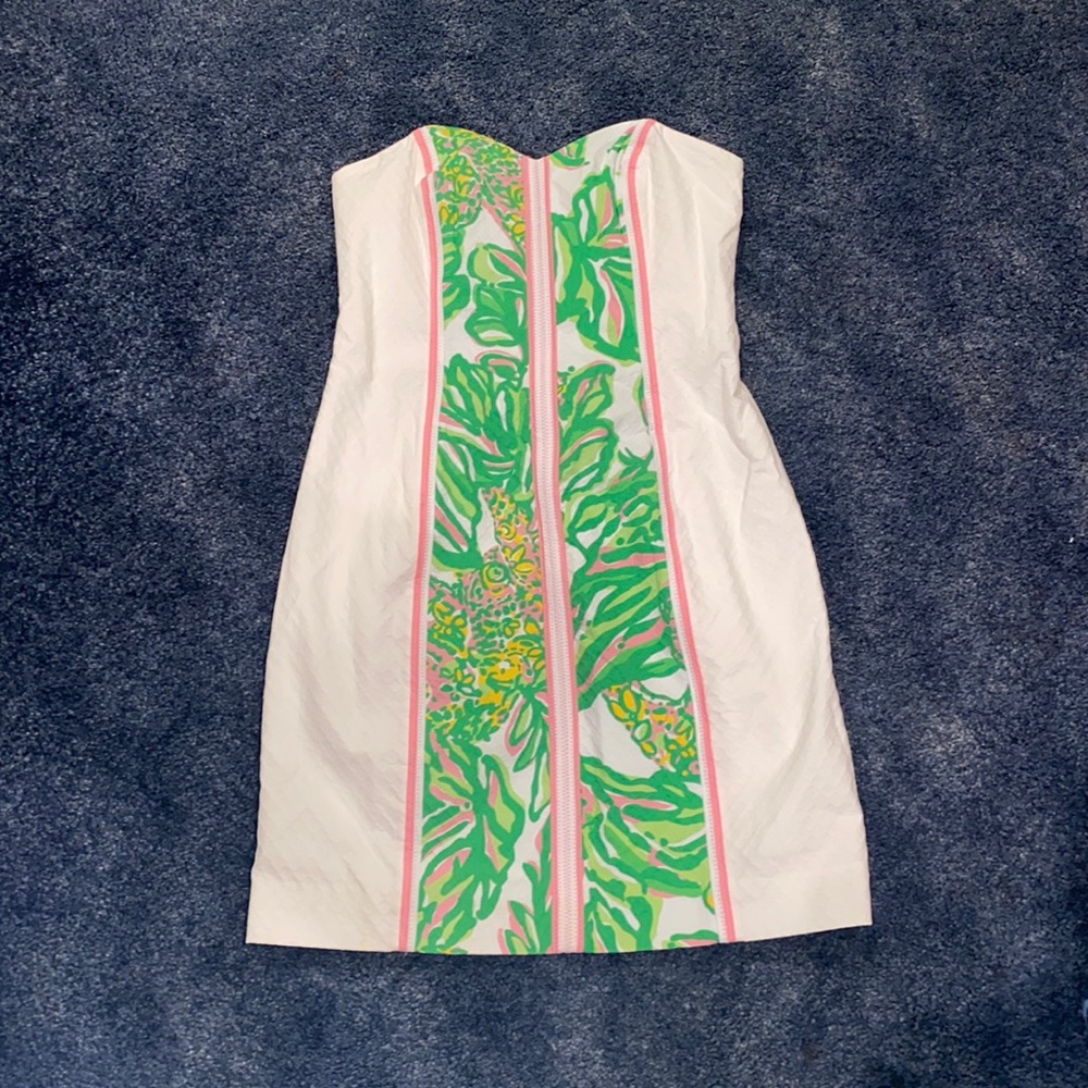 Lily Pulitzer size 4 strapless dress.